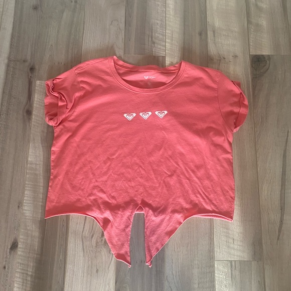 Girls Heart Cropped Tee - Roxy - Picture 1 of 3